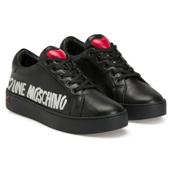 ◆Love Moschino◆ハートロゴ レースアップスニーカー ブラック Love Moschino | Shoes | Love Moschino Womens Black Lace Up